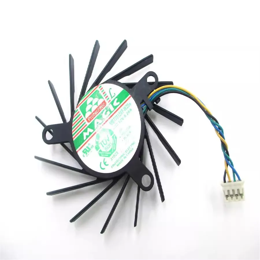 

Free shipping MBT7012XR-W20 MBT7012XF-W20 12V 0.28A 4-wire temperature controlled fan