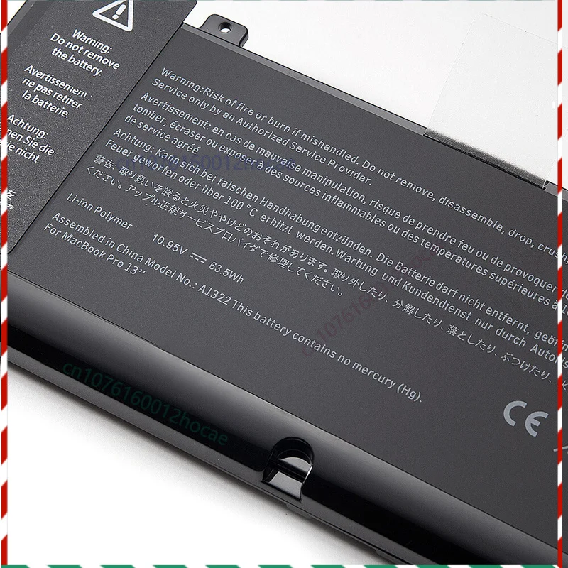 

Аккумулятор A1322 для Apple MacBook Pro 13 дюймов A1278, середина 2009 2010 2011 2012