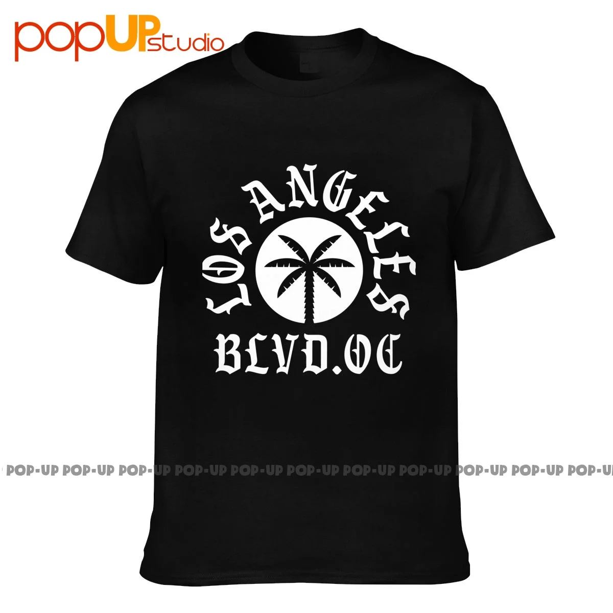 Los Angeles Blvd Boulevard Underground Tattoo Palme P-259 T-shirt Tee Shirt Casual Novelty