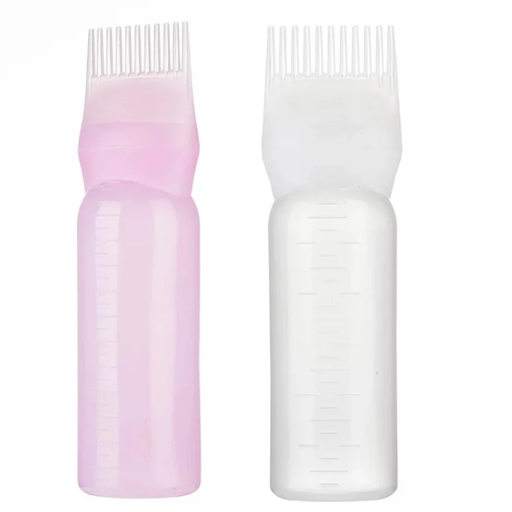 

3pcs Hair Dye Bottles Comb for Even Color Distribution Salon Tools Direct Root Application Premium Material Easy Clean