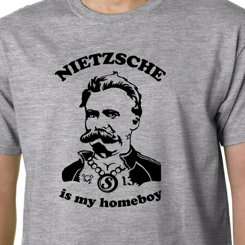 Nietzsche Is My Homeboy T-Shirt Philosophy Geek Funny Quote Plato Freud Marx