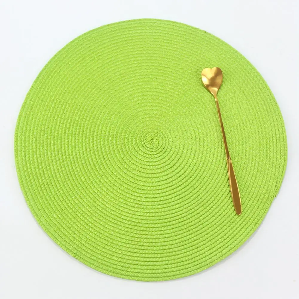 Stylish Placemat For Xianbei Round Woven Table Mat Heat Insulation Pad Nordic Style Kitchen Dining Bowl Cup Decor