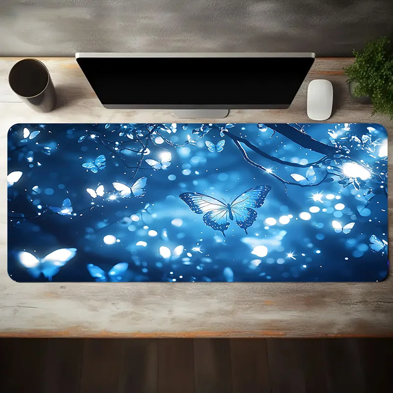 

Modern Gaming Mouse Pad Minimal Desk Mat Smooth Cloth Surface Non Slip Rubber Base for PC Laptop Keyboard Office Desk Setup Desk