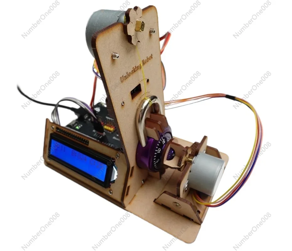 DIY Automatic Unlocking Robot Arduino Children's Programming Technology Competition Production