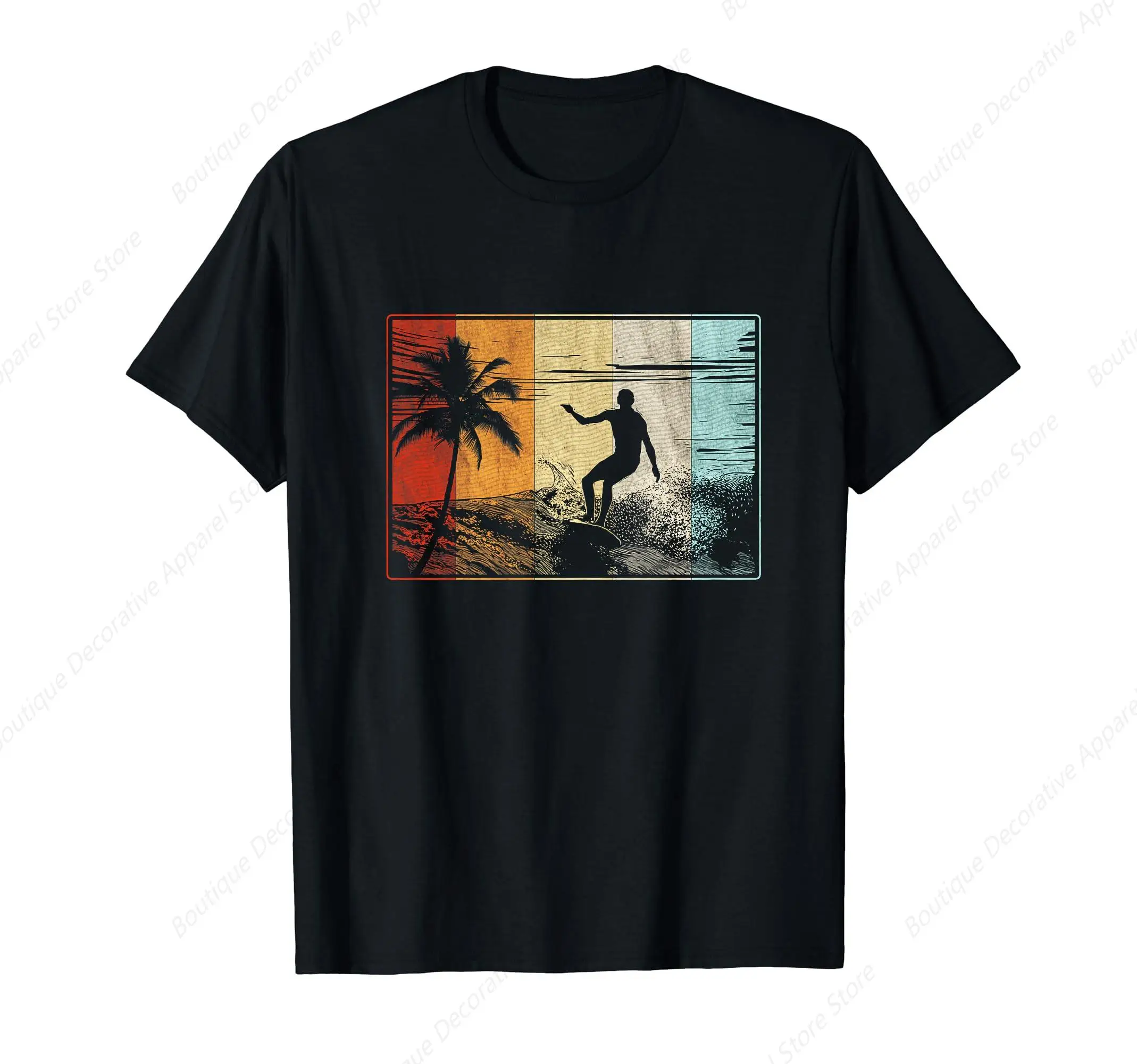 

Beach Surfing Surfboard Vintage Retro Surfboarder Surfer T-Shirt