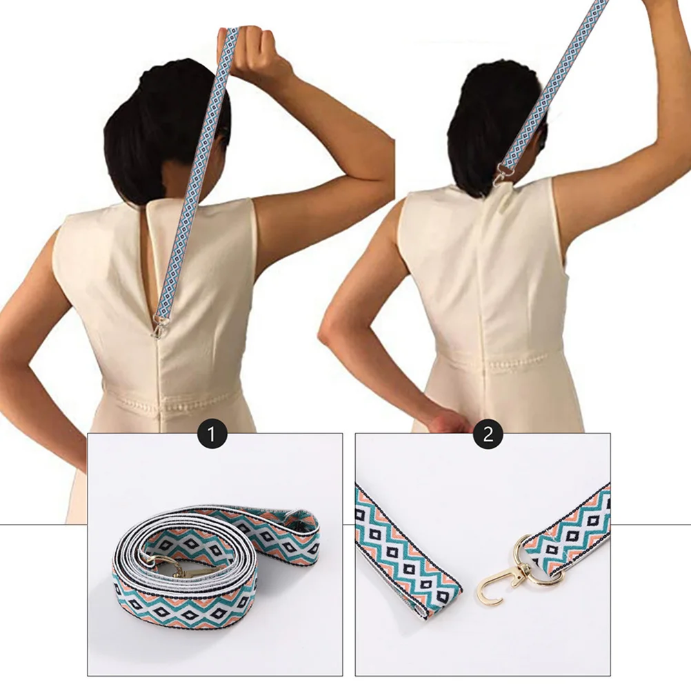 

3Pcs Clothing Accessory Hook Strap Zipper Puller Helper for Dress Boots Lightweight Wear-Resistant Dressing Aid for Elderly