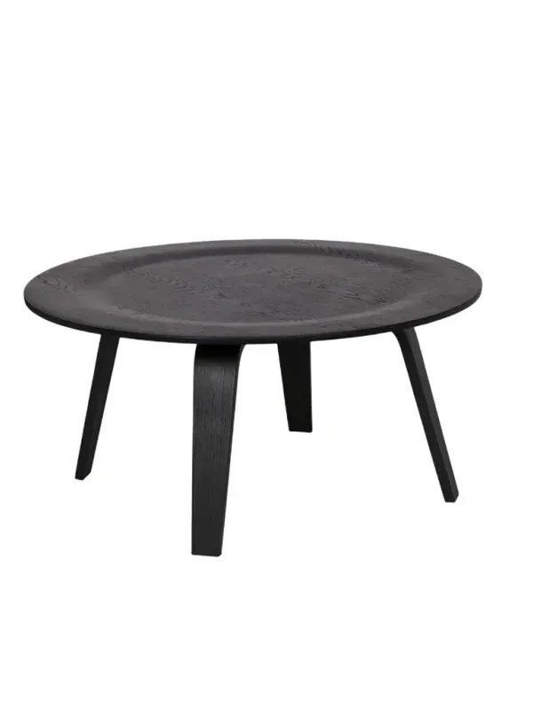 Ash Eames coffee table curved wood round table solid wood creative living room curved wood tatami kung fu tea funiture