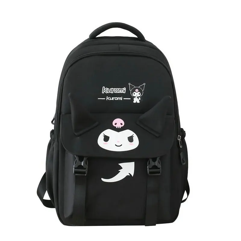 MINISO Anime Kuromi Cinnamoroll moja melodia urocza plecak dziecięcy Kawaii kreskówka torba szkolna o dużej pojemności prezent świąteczny