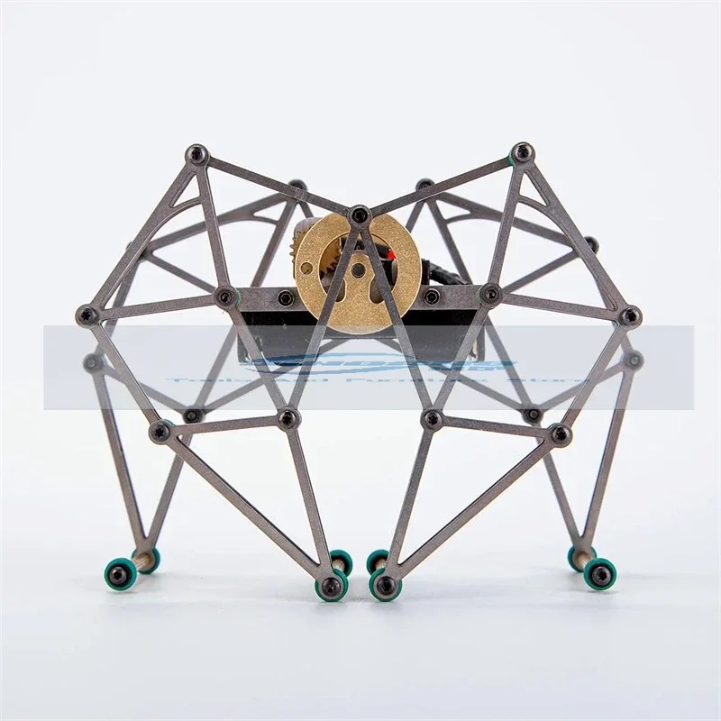 رباعية الأرجل المشي روبوت الميكانيكية أطقم منمذجة والعتاد مدفوعة نابض بالحياة Strandbeest لعبة مجسمة الكبار جمع الهدايا