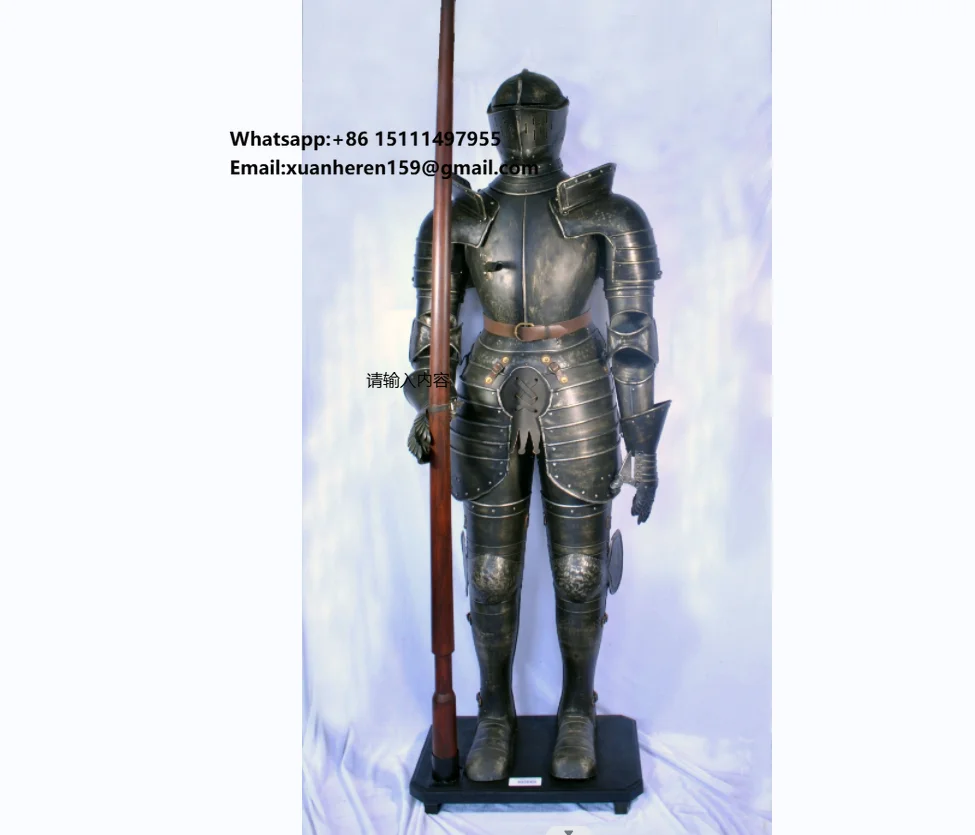 Armor SCA Replica Medieval Armour King Leonidas Greek Spartan 300 Roman Helmet With Black Plume