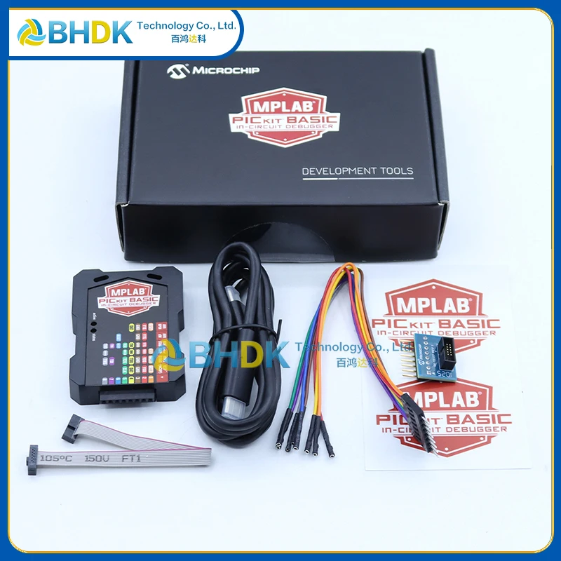 For PG164110 MPLAB PICkit Basic USB C In Circuit Debugger Programmer For PIC AVR SAM dsPIC MCU