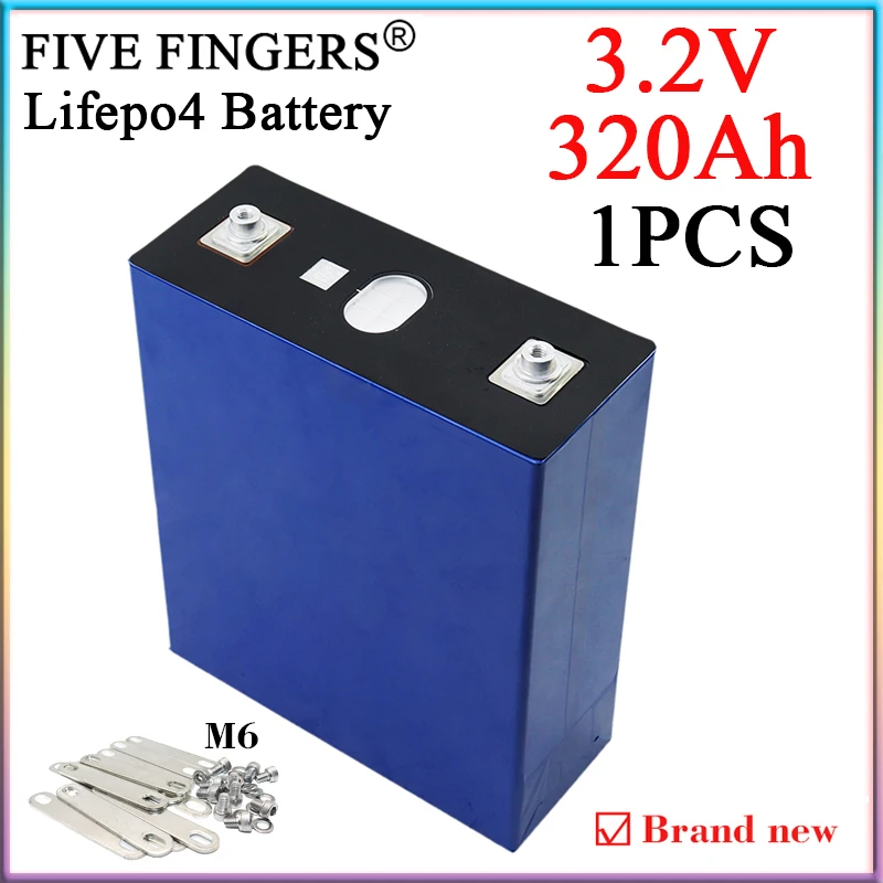 

NEW Grade A 3.2V 320Ah Lifepo4 Rechargeable battery DIY 12V 24V E-car Solar RV Inverter Power Tool Lithium Iron Phosphate Cells