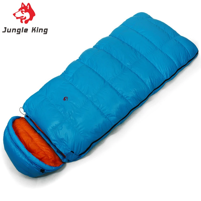 JUNGLE KING CY880 Newest Outdoor Unisex Mountaineering Arctic Duck Down -25 Degree Waterproof Duck Down Camping Sleeping Bag