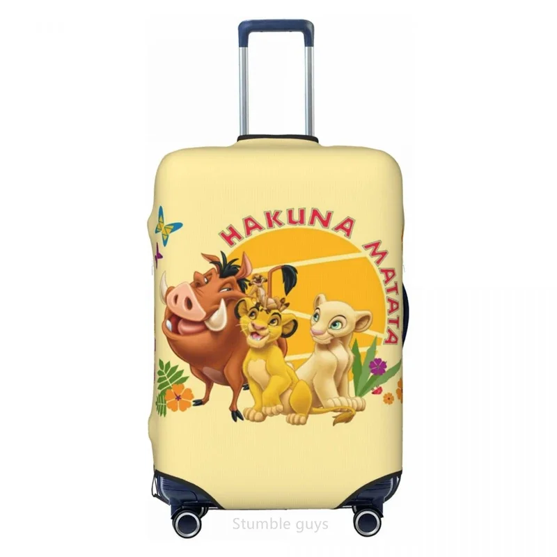 

Travel Essential Elastic Luggage Cover Lionkings Print Fits 18-32 Inch Suitcases Durable Dustproof Washable Anti-Scratch