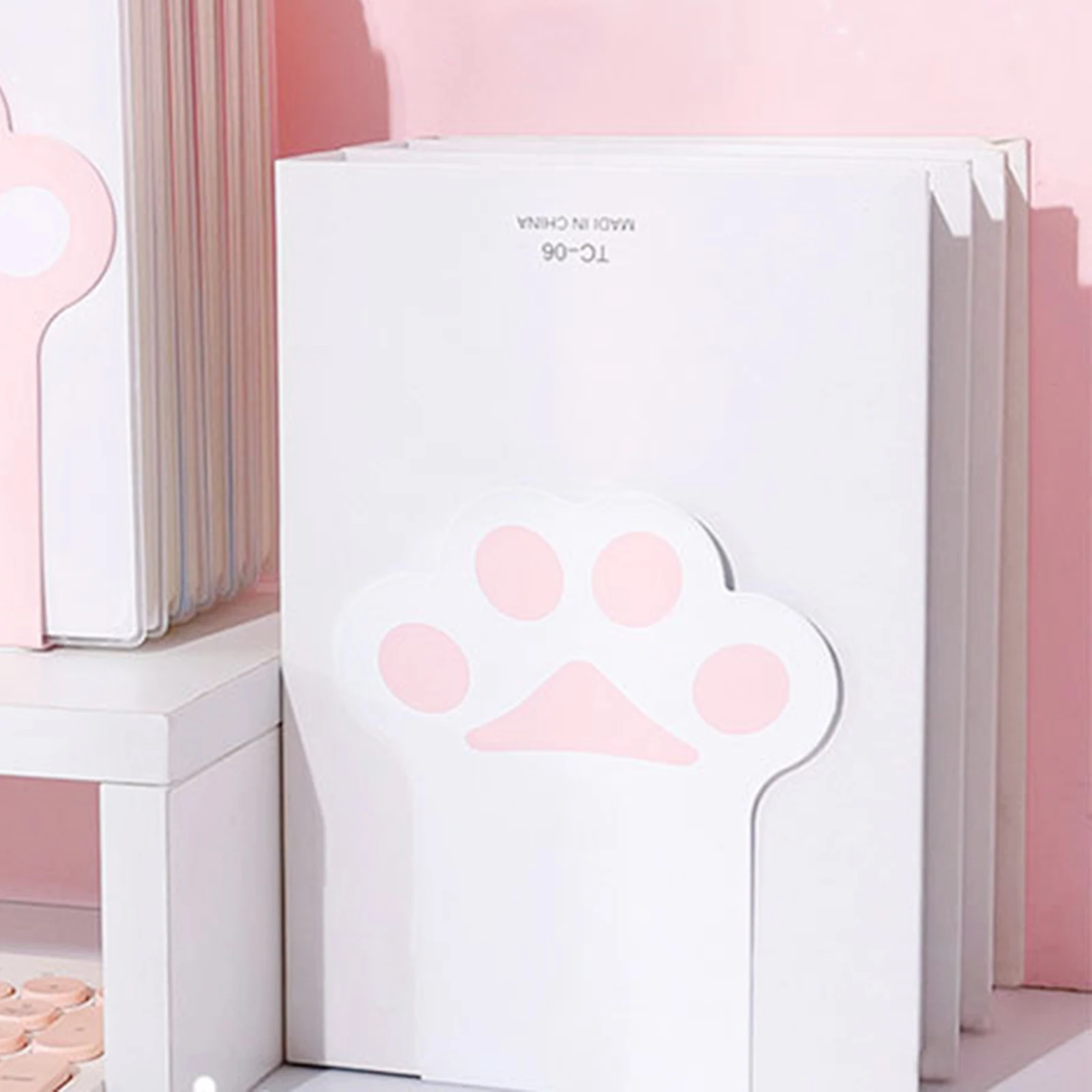 

2 Pcs Book Holder Shelf Multi-function Holders Bracket Organizers Ends Clear Iron Support Child Reading Stand