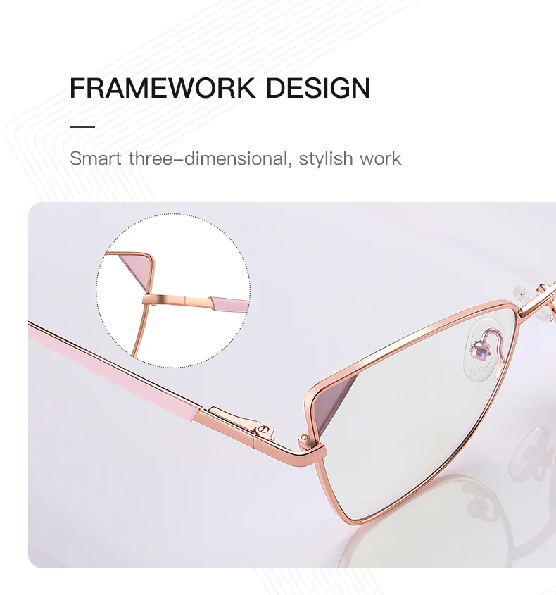 JMISUS Women Square Prescription Glasses Cat Eye Metal Frame with Photochromic Grey Brown Lenses Optical Eyewear