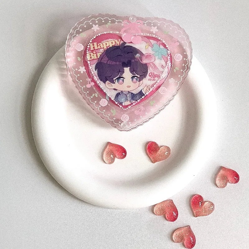 Love Bar, Gumei Acrylic Millet Display Frame, Animation Badge Display Can Put 58mm Bar