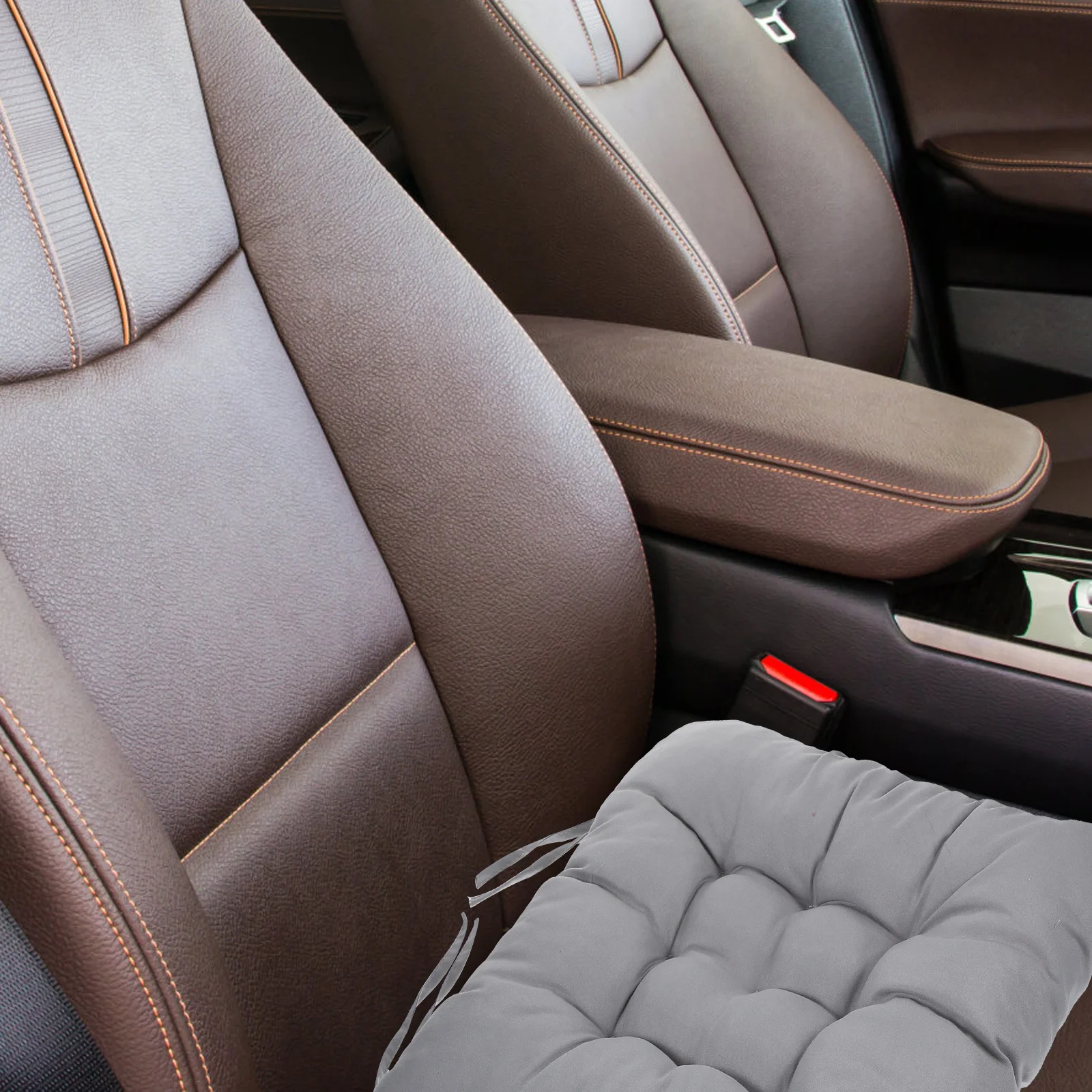 

Square Seat Cushion Office Chair Pad Soft Comfortable Non-Slip Polyester Fabric Long-Lasting Reusable for Home Office Desk Chair