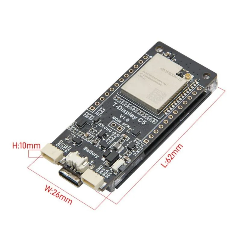 Super Sale T-Display C5 ESP32-C5 Development Board WiFi 6 BLE 5 IoT Display Module 1.9 Inch IPS LCD 16MB Flash 8MB PSRAM
