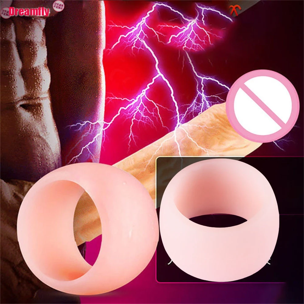 2PCS Multifunction Foreskin Correction Penis Rings Delay Ejaculation Male Chastity Device Screw Shape Cock Ring Sex Toys For Men