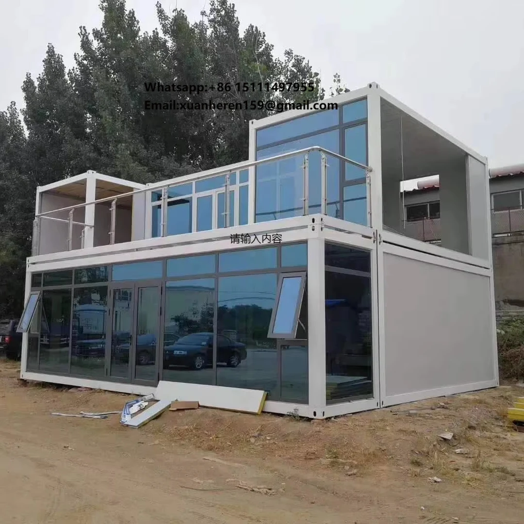 

20ft Modular Prefab Steel Container House Functional Villa Mall Office Building Shop Apartment Hotel School Hospital Modern