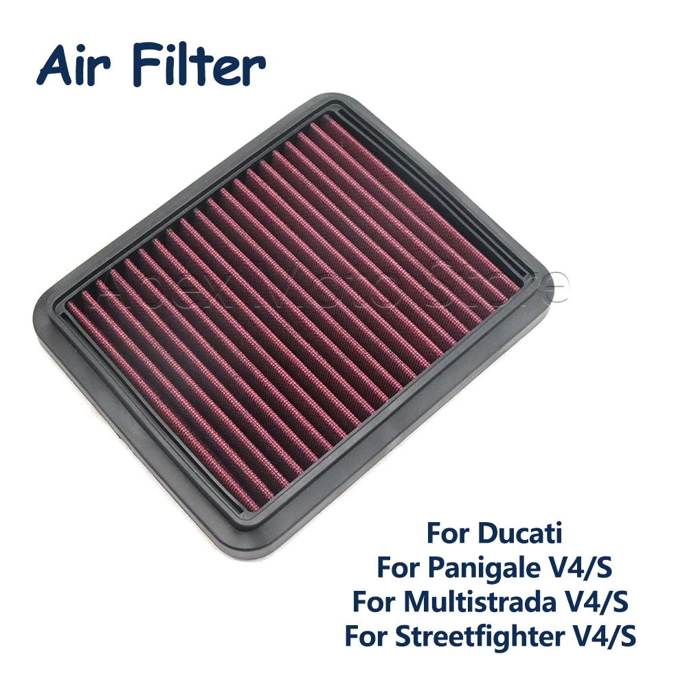 

Motorcycle High Flow Air Filter Intake Element For Panigale V4 S R SP Multistrada V4 S Sport Rally Pikes Peak Corse 2018-2024
