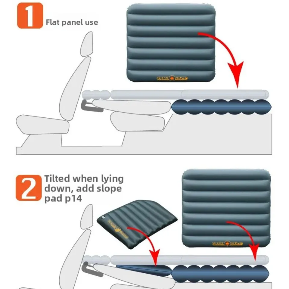 Car Inflatable Bed With Trunk Booster Cushion Artifact Rear Mattress Kids Sleeping Bed Travel High Speed Rail Aircraft Can Use