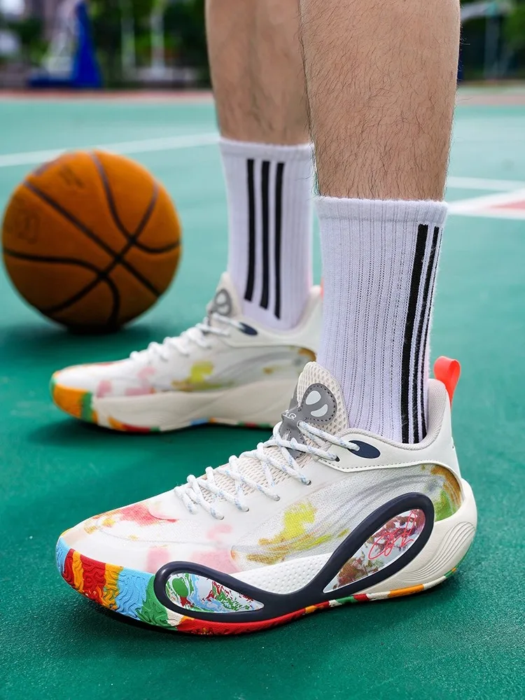 Hot-selling 2025 Winter New Arrivals Unisex Breathable Outdoor Basketball Shoes High-Rebound Athletic Shoes Non-Slip Training Sh