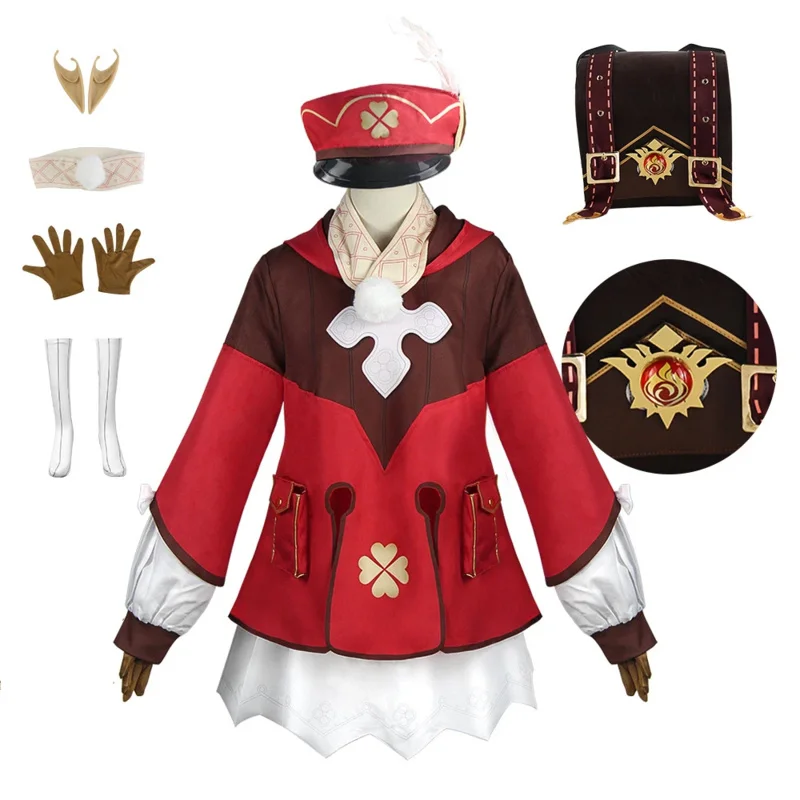 أزياء لعبة جينشين إمباكت كلي التأثيرية فستان صيني تمويه كلي للنساء هدايا حفلات الهالوين وأعياد الميلاد