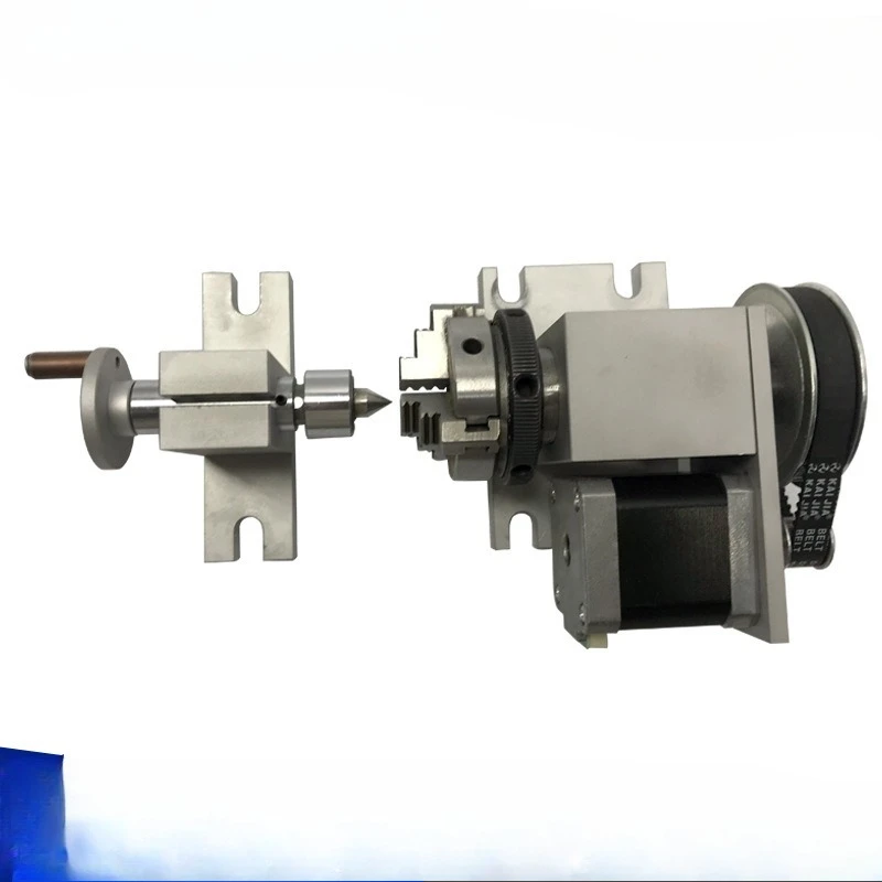Fourth axis rotation 4 axis indexing head synchronous wheel reduction tail seat top