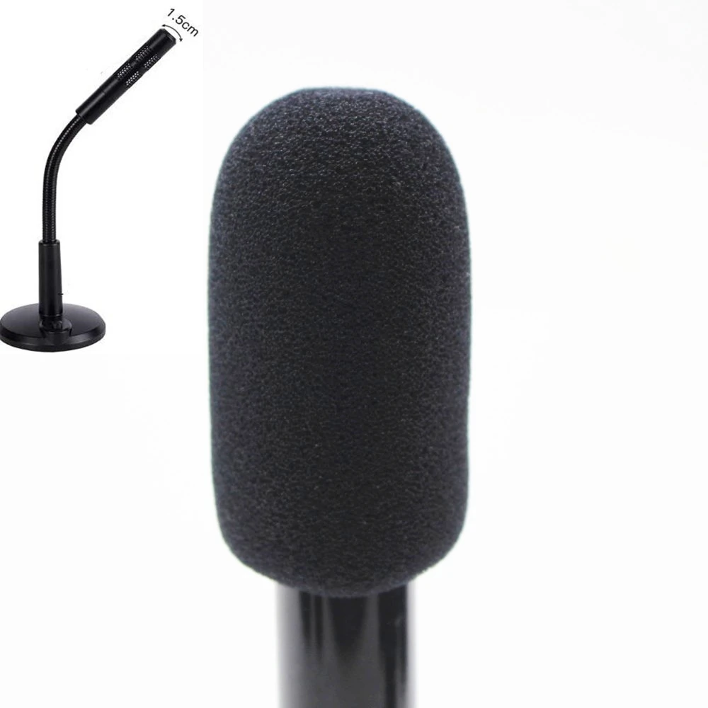 6 Pcs Larger Foam Windscreen Mic Windshields Foam Cover for Desktop Shotgun Microphones