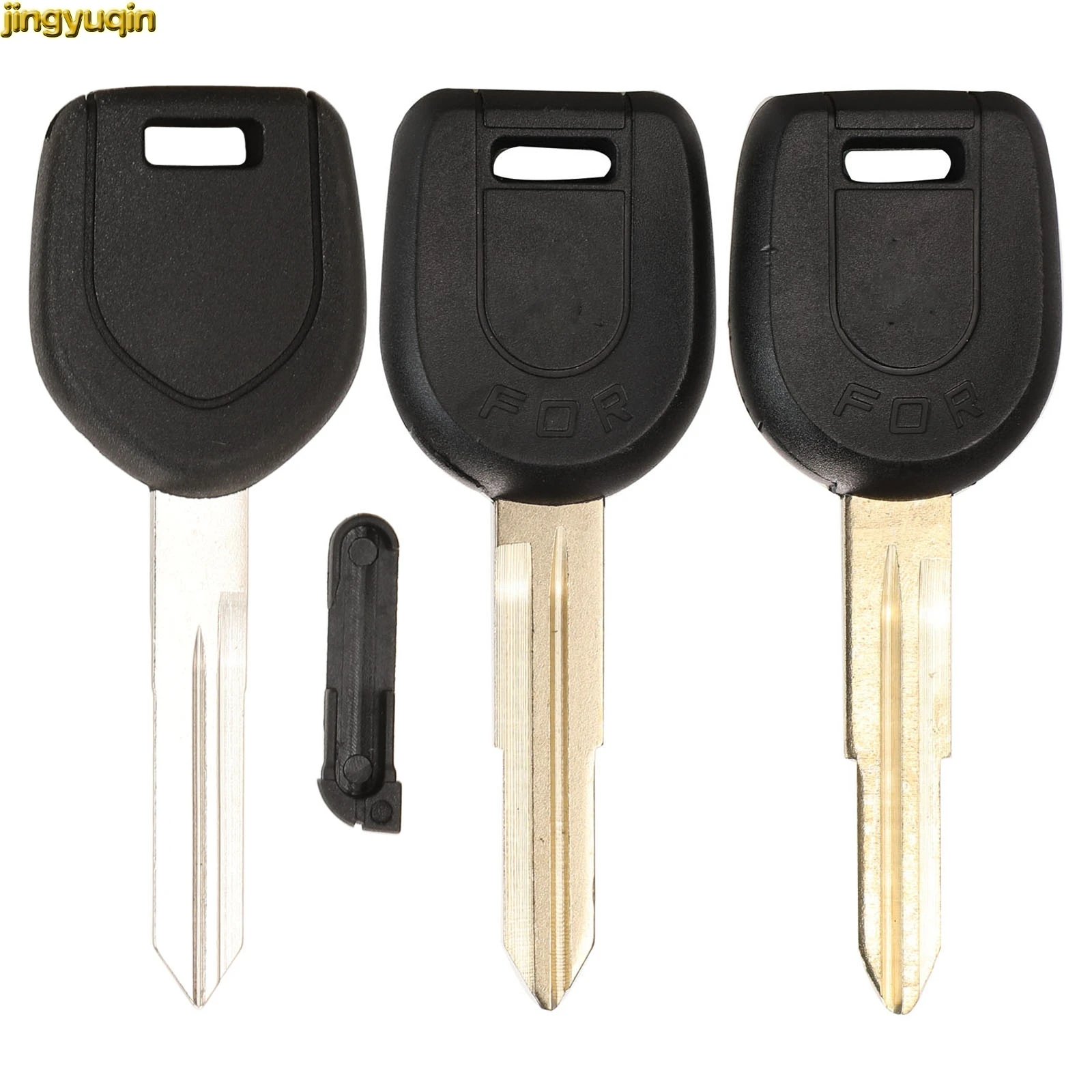 

Jingyuqin 15pcs Remote Car Key Fob Shell For Mitsubishi L200 Shogun Pajero Montero MIT9 Uncut Blade New Transponder Chip Blank