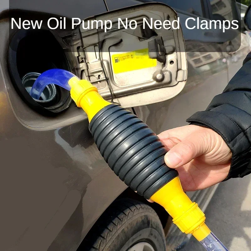 Universal Car Portable Manual Fuel Pump Transfer Hand Primer Siphon for Gas Gasoline Petrol Diesel Liquid Transfer Tools