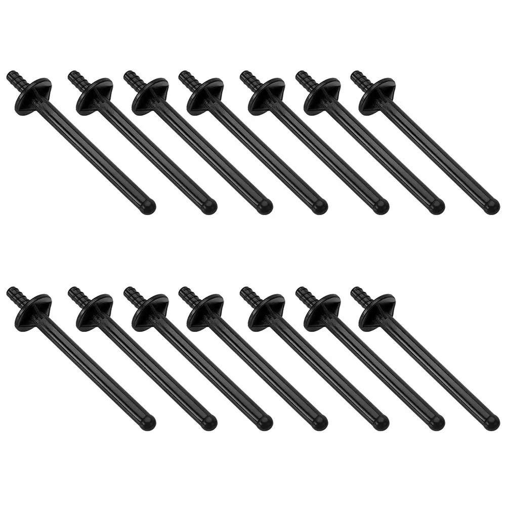

80pcs Nose Hair Sticks Small Plastic Wands Black Color Wax Rod Applicators for Hair Removal Tools