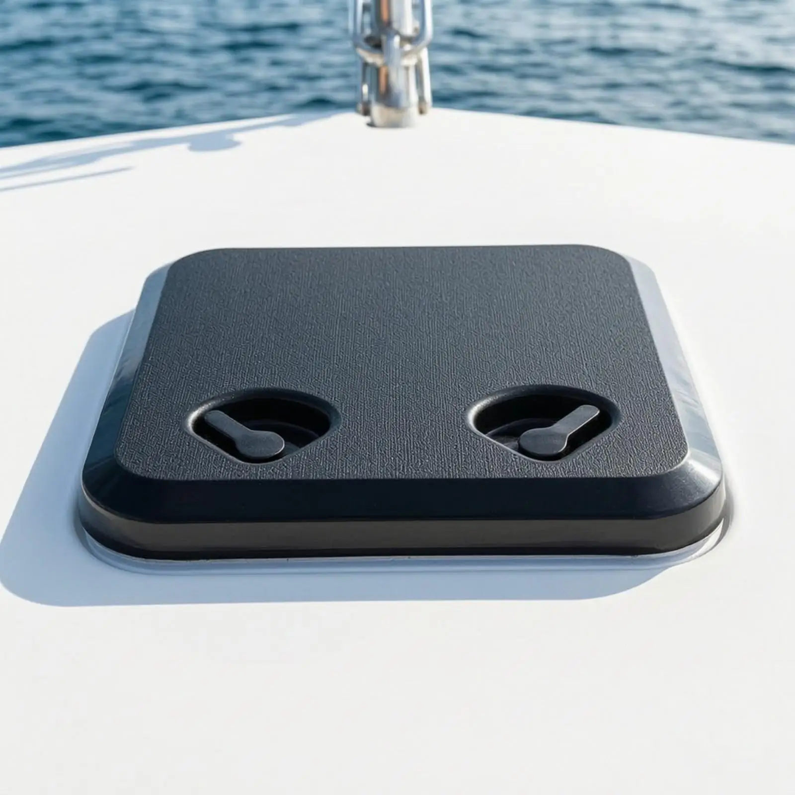 Deck Hatch Cover Weather-Tight ABS Marine Deck Hatch Cover with Integrated Hinge Lockable Non-Slip view 6