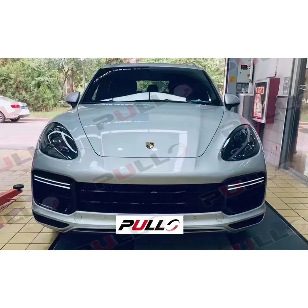 Body Kit for Porsche Cayenne 958.1 11-14 Change to 9Y0 2018 Turbo Model Include Front and Rear Bumper with Grille and Auto Lamps