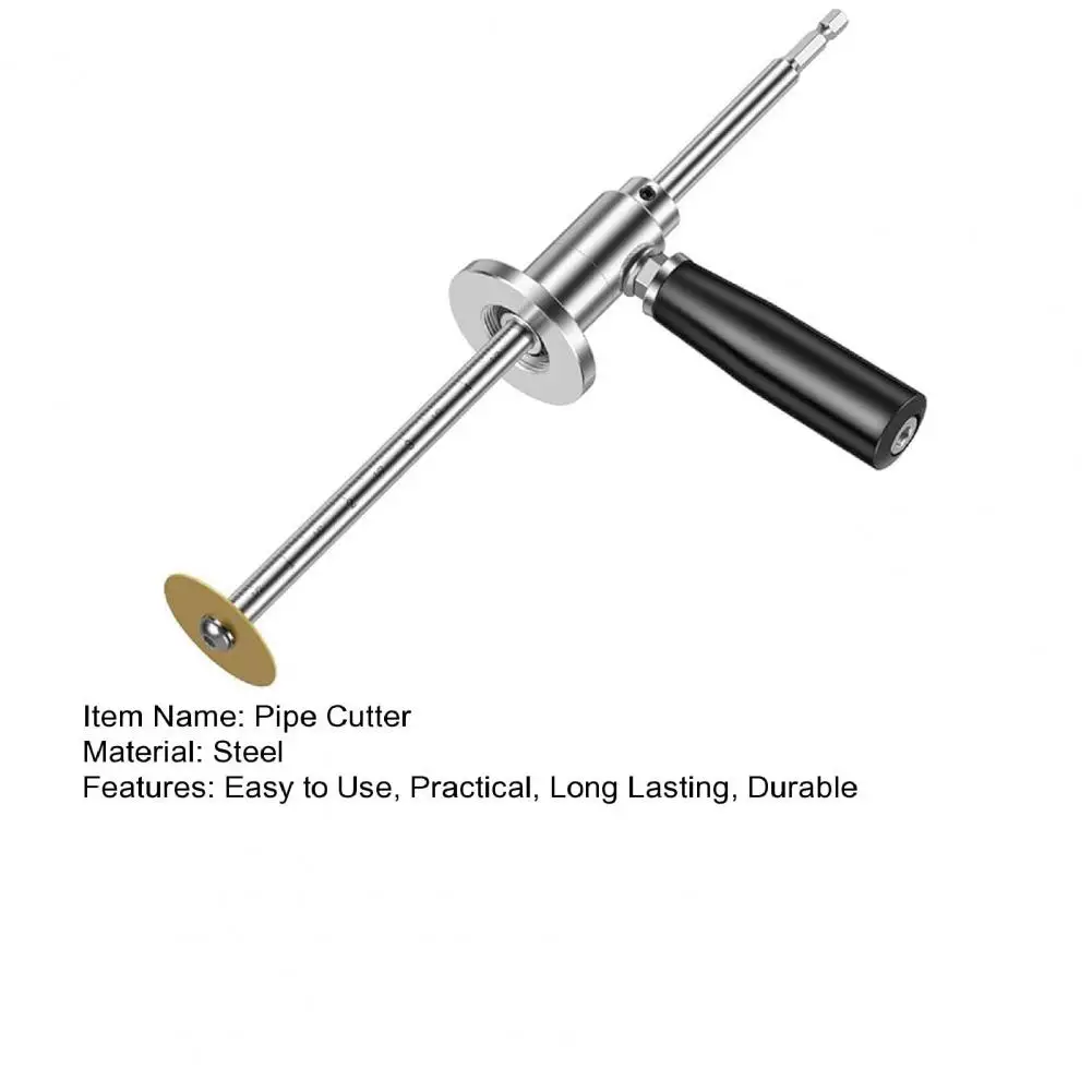 Stainless Steel PVC Pipe Cutter Tool with 5 Blades - Adjustable Depth, Ergonomic Handle for Smooth Inside Plumbing Cutting