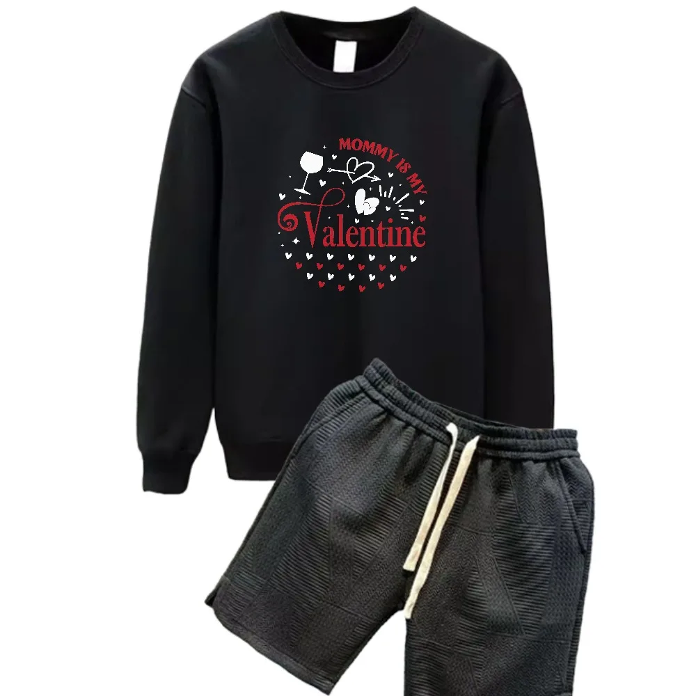 

2025 Red English with white dot print suits Spring And Autumn Men Casual Tracksuit Set Daily Wear Comfortable Stylish Outfit set