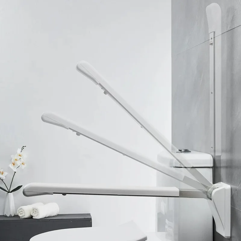 Foldable Toilet Grab Bar Non-Slip Safety Handrail for Elderly Pregnant Bathroom Accessible Assist Rail