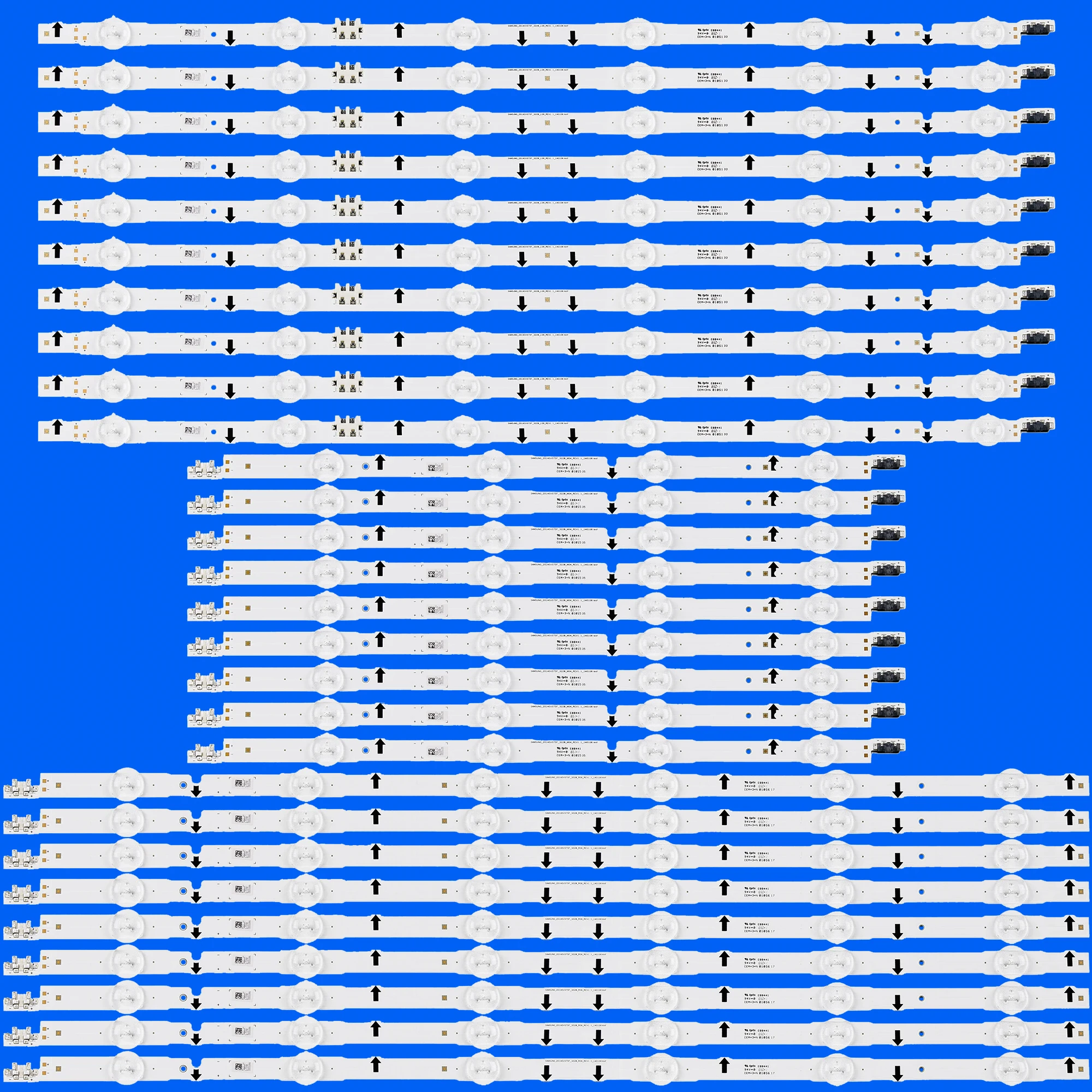 LED backlight strip for UE75H6475S UE75H6470SS UE75H6400AK LH75DMERTBC UN75J6300 UE75H6475SU 2014SVS75F_3228_M04_REV1.1_140106