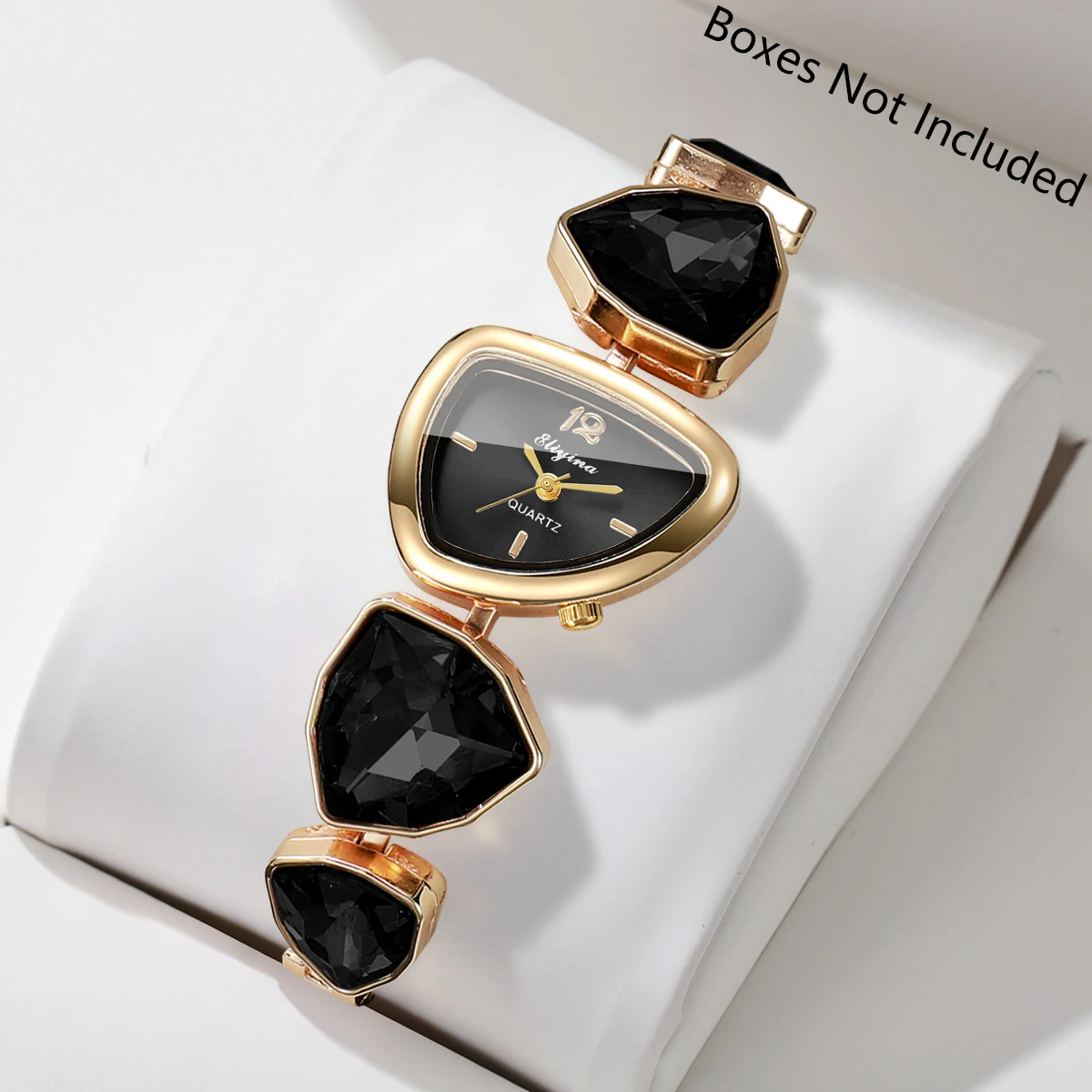 Elegant Rhinestone Bracelet Strap Women Watches Fashion Irregular Dial Ladies Quartz Wristwatch Reloj Mujer (Without Box) image 3