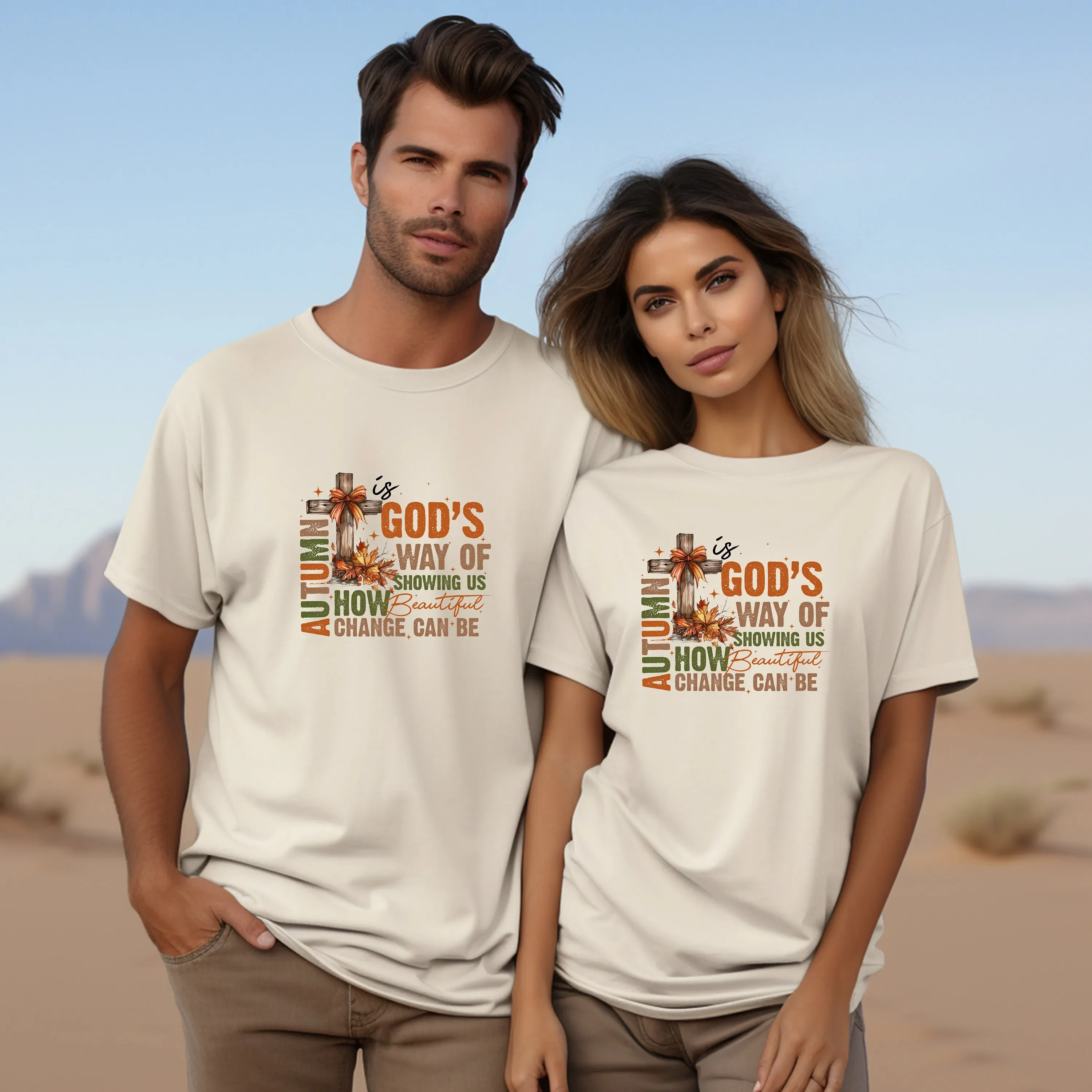 Autumn is God s Way of Showing Us How Beautiful Change Can Be T Shirt Tshirt Graphic T s Multiple Colors Available