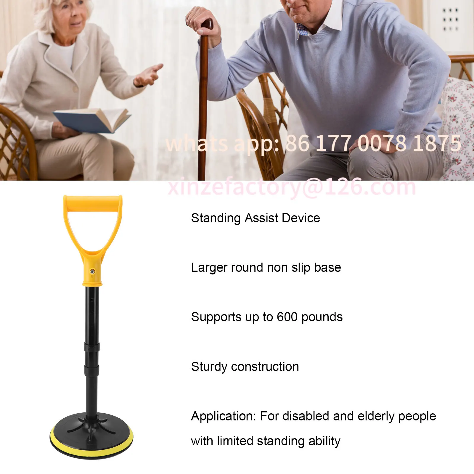 Customizable Tools Adjustable Standing Aid Device To Help Get Up from Floor Lift Assists For Elderly Strong Load Bearin
