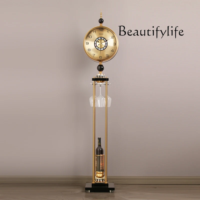 European Style the Grandfather Clock Villa Decoration American Style Elegant Fashion Clock Light Luxury Creative Clock