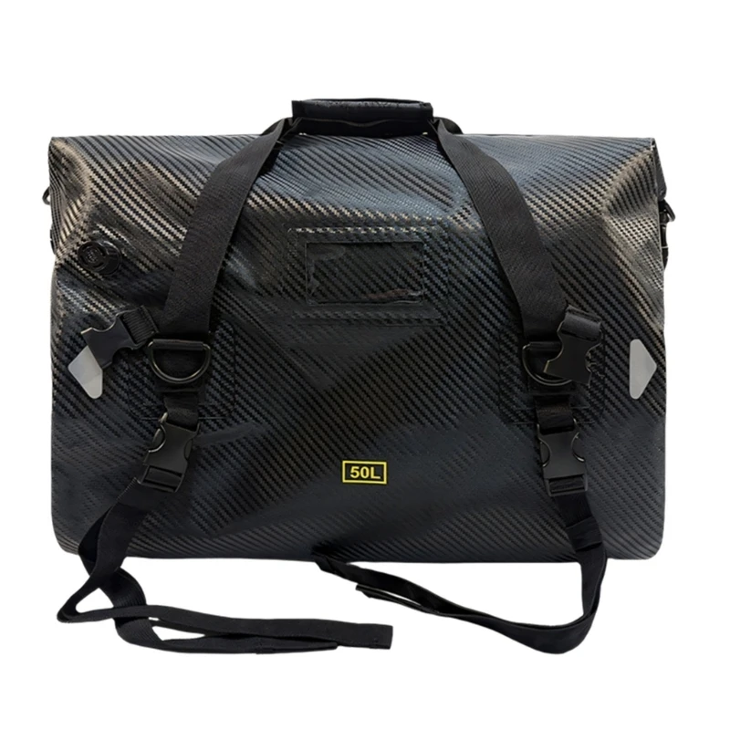 

Motorcycle Waterproof Tail Bag Motorbike Luggage Backpack for Skiing Travel R6FB