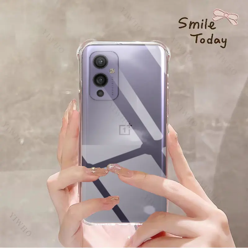 Luxury Clear Phone Case for OnePlus 9 TPU Transparent Ultra Thin Case for OnePlus9 6.55