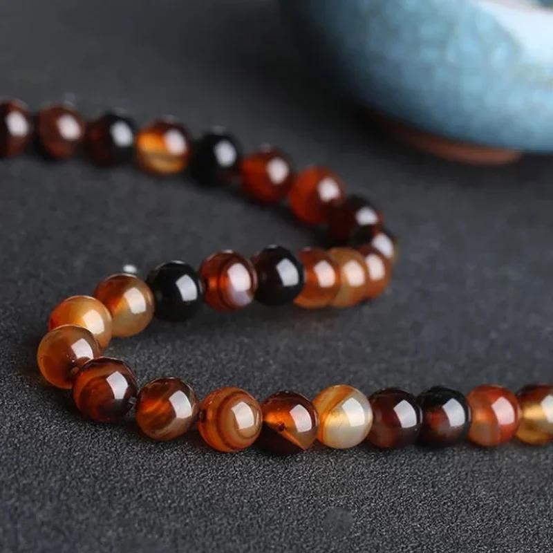 Natural Carnelian Bead Diy for Jewelry Making Натуральный агатовый шарик Diy для браслетов, кулонов и сережек