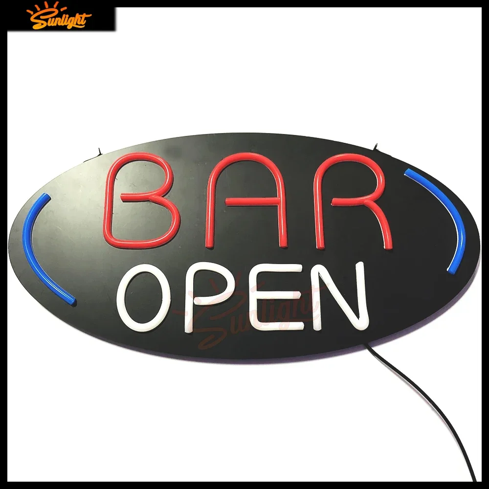 OPEN Neon Sign Light LED Wall Decoration Neon Lamp Bedroom Home Party Commercial Lighting Colorful Tube Club KTV Night Light OPE