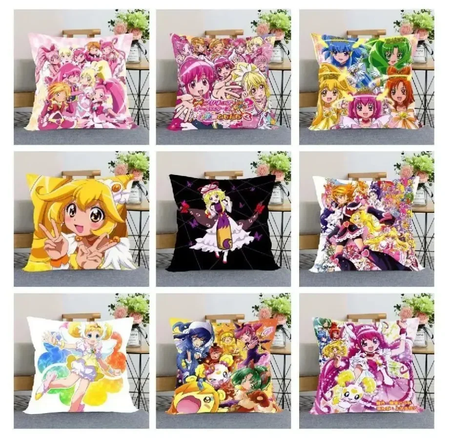 New Arrival Smile Precure! Pillow Cover Bedroom Home Office Decorative Pillowcas