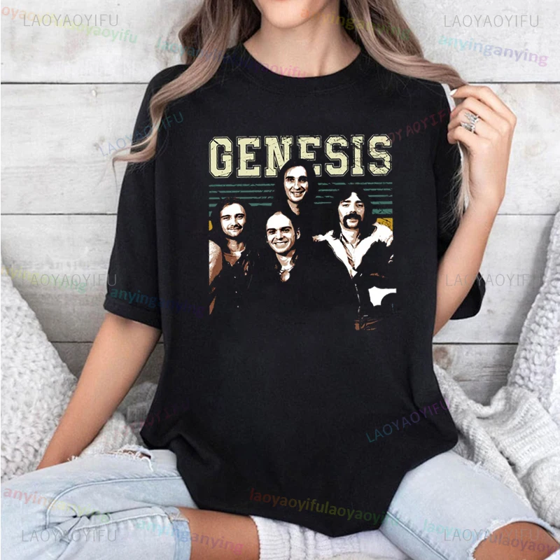 Y2k -Genesis-T Shirt Hip Hop Streetwear Harajuku Casual Wear Rock Band Graphic Printed Tshirts Tops Tees Top for Men Women